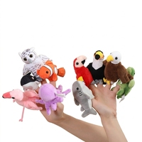 Accessoires de performance pour fête, animaux de dessin animé créatifs en coton PP pour le petit doigt
