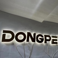 Enseigne d'affaires rétroéclairée en métal 3D Lettre Channel Light Logo Sign Office Acrylic Signages Led Illuminated Signs Neon for Storefront