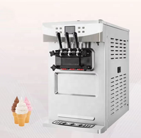 Machine à crème glacée molle avec pompe à air, fonction de pré-refroidissement et de veille 6250A