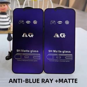 Anti Blue <strong>Ray</strong> AG Matte Tempered Glass for iPhone 16 15 13 14 Pro Max <strong>Mini</strong> 9H Glare/Fingerprint Screen Protector - Product Image 3