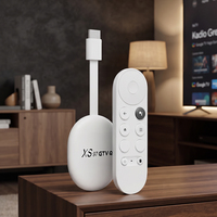 Model Baru XS97 GTV Smart Android TV Stick 4K HD Konsumsi Daya Rendah Peralatan Pemutar Nirkabel Multibahasa untuk Penggunaan TV Sehari-hari