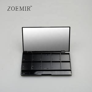 Faites votre fard à paupières étui maquillage haute qualité bricolage 10 couleurs fard à joues étui personnalisé noir fard à paupières Palette avec pinceau - Product Image 5