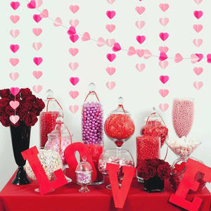Decorazioni <span class=keywords><strong>festa</strong></span> rosa cuore ghirlanda cuore stelle filanti di carta per san valentino <span class=keywords><strong>festa</strong></span> <span class=keywords><strong>della</strong></span> <span class=keywords><strong>mamma</strong></span> matrimonio appesa decorazione per <span class=keywords><strong>festa</strong></span> - Product Image 2