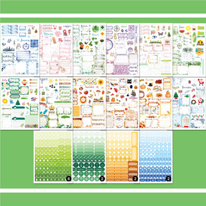 Adesivi Personalizzati per Planner, Libro di Adesivi Personalizzati Giornalieri, Settimanali e Mensili, Adesivi Creativi ed Estetici per Planner e Scrapbook - Product Image 1