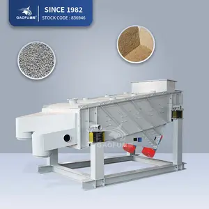Xinxiang Gaofu screener sieving silica sand sifter linear vibrating sieve machine