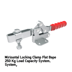 Ttake Horizontal Locking <b>Clamp</b> Flat Base 250 Kg Load Capacity Locking System - Product Image 2