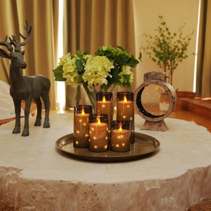 Velas sin Llama con Luces de Cadena de Estrellas Integradas, Velas LED a Pilas con Control Remoto y Temporizador - Product Image 4