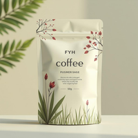 Sachets en plastique refermables personnalisés avec doublure en aluminium, petits sachets Mylar pour l'emballage du café et du thé