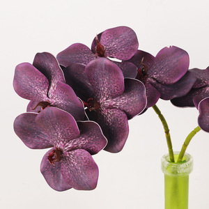 Ramo de Orquídeas Phalaenopsis Artificiales, 5 Cabezas, Flor de Seda Blanca, Alta Simulación, Decoraciones para Bodas y Hogar - Product Image 2