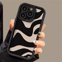 Coques de téléphone antichoc à rayures en promotion pour iPhone 17 Air, 16, 15 Plus, Pro Max, 14, 13, 12, 11, X – Coque arrière de protection avec logo personnalisé