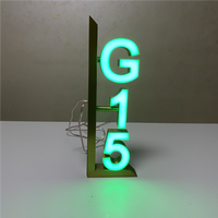 Plaques d'immatriculation de maison Led Blank Outdoor House Numbers with Light Acrylic House Number Sign