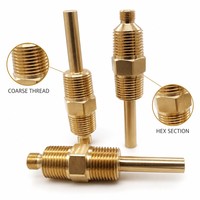 Composants en laiton usinés CNC à filetage simple, service d'usinage sur mesure ISO 9001