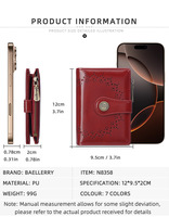 Dompet Lipat Pendek Motif Geometris untuk Wanita, Penutup Ritsleting, Bahan Kulit PU, Portabel, Tempat Kartu dan Uang Koin