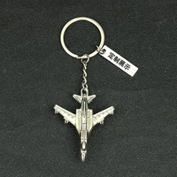 Porte-clés d'avion 3D en métal personnalisé, imprimé UV, avec mousqueton de style vintage, tendance et dessin animé