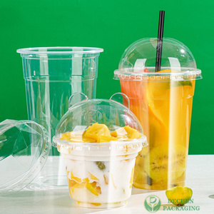 Heart <span class=keywords><strong>Boba</strong></span> 400cc Bubble <span class=keywords><strong>Wrap</strong></span> Logotipo personalizado Taza de 16 oz con vasos de plástico de paja para personalización - Product Image 1