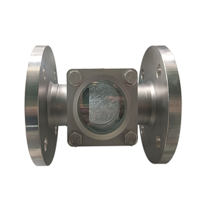 Mirilla de doble ventana SS304 SS316 con brida de cuatro vías, indicador de flujo de agua con lámpara/limpiador/rodillo giratorio/pala - Product Image 5