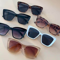 Lunettes de soleil œil de chat à grande monture pour femmes 2026, personnalisables avec logo, noires, promotionnelles, par Bulk