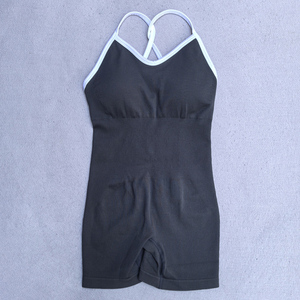 Women's Fashionable Seamless <strong>Yoga</strong> <strong>Bodysuit</strong> with Built-in Bra Breathable Gym Sports Gym Jumpsuit Women - Product Image 6