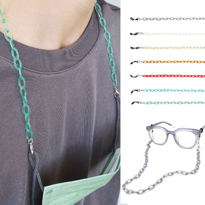 <span class=keywords><strong>Lunettes</strong></span> de masque de couleur transparente lanière à double usage <span class=keywords><strong>cordon</strong></span> de <span class=keywords><strong>lunettes</strong></span> de chaîne de <span class=keywords><strong>lunettes</strong></span> en acrylique - Product Image 3