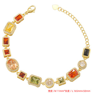 <span class=keywords><strong>Tiktok</strong></span> viral produits gagnants actuels ensemble de bijoux en zircon de luxe mode bijouterie scintillante CZ collier en diamant bracelet - Product Image 4