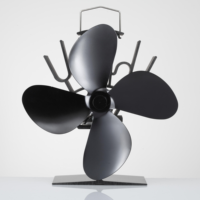 Poêle à bois d'intérieur pour l'hiver, ventilateur de poêle alimenté par la chaleur, poêle à granulés, 4 pales, écoventilateur d'échappement pour autres chauffages domestiques