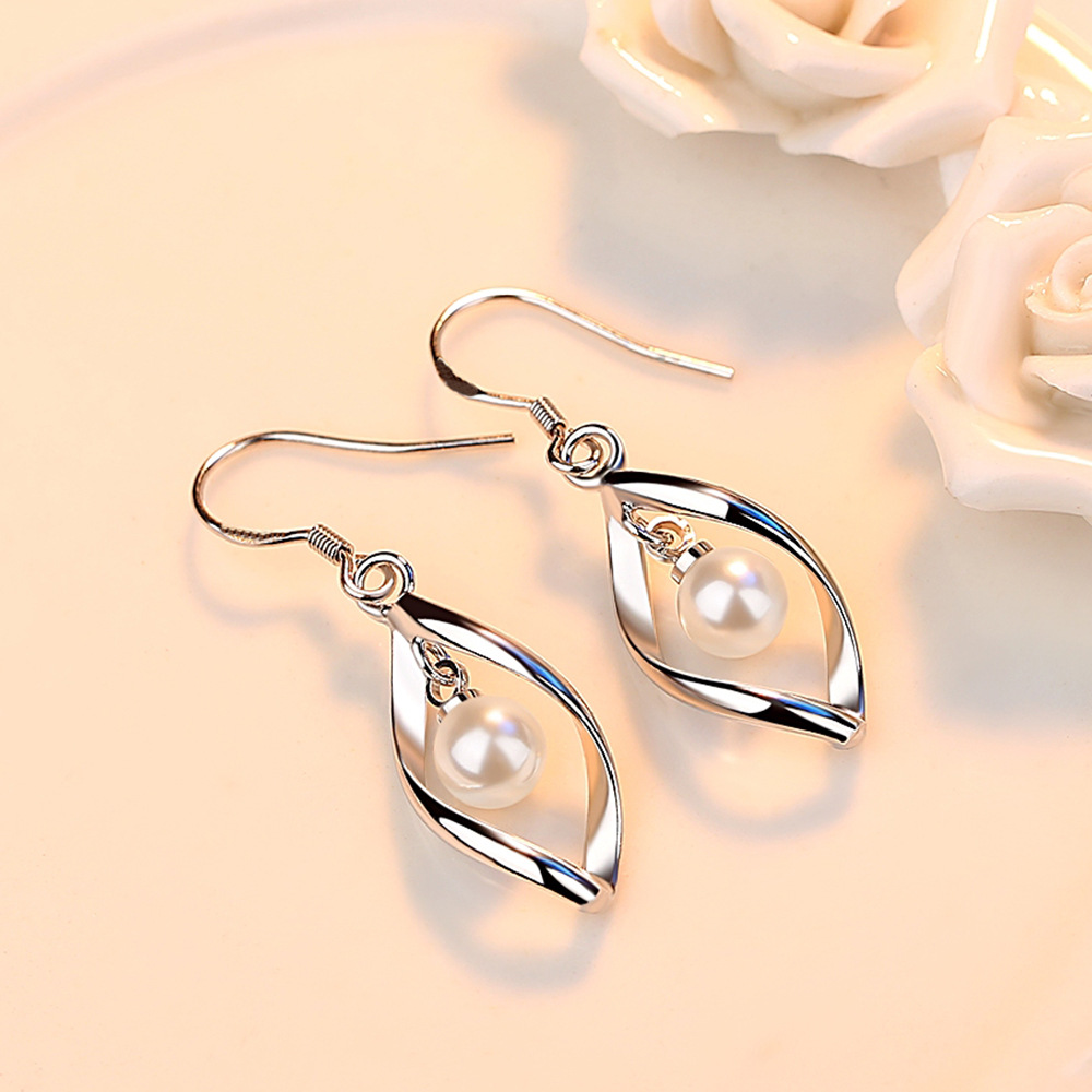 paperclip drop earrings