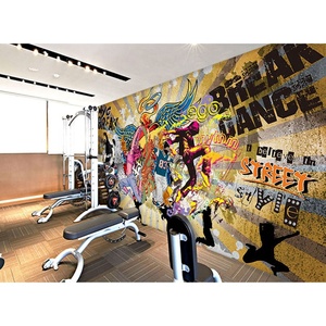 Giấy Dán Tường Graffiti Hiện Đại 3d Giấy Dán Tường Tự Dính Bức Tranh Tường Phòng Ngủ Trang Trí Tường - Product Image 4