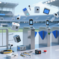 Solutions de tourniquets piétonniers basés sur des scénarios, barrières à ailettes, contrôle d'accès par reconnaissance faciale/RFID/QR pour une utilisation unifiée dans les hôpitaux