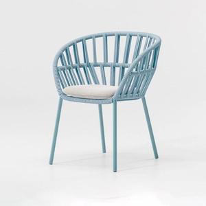 New Product <b>Stackable</b> Rope Outdoor <b>Garden</b> Dining <b>Chair</b> Furniture Restaurant Terrace Hotel Patio Metal Leisure <b>Chairs</b> - Product Image 3