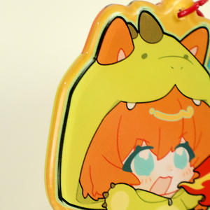 Vograce tùy chỉnh <span class=keywords><strong>2025</strong></span> mới đến mịn Epoxy kết thúc tùy chọn hiệu ứng ba chiều cạnh tròn làm tròn rõ ràng Acrylic móc khóa - Product Image 4