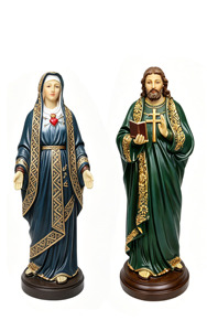 Estatua de Jesucristo Pintada a Mano con Resina Epoxi, Cruz Bíblica, Figura Religiosa Católica Hecha a Mano, Artesanía para el Hogar y la Iglesia - Product Image 2