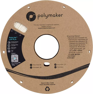 Filament PLA PolyLite LW-PLA de Polymaker, bobine en carton, filament PLA basse densité, 1,75 mm, filament 3D - Product Image 5
