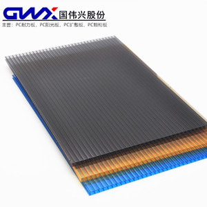 Guoweixing Pc Sunlight Sheet Double Layer 5800mm Customizable For Skylight Awnings Carport Partitions - Product Image 4