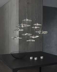 Lampada <span class=keywords><strong>a</strong></span> <span class=keywords><strong>sospensione</strong></span> in vetro irregolare fatta <span class=keywords><strong>a</strong></span> mano luce Design italiano <span class=keywords><strong>lampadario</strong></span> <span class=keywords><strong>a</strong></span> forma di arte Villa Design lampade pendenti - Product Image 4