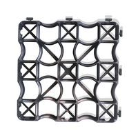Grille d'allée pour gravier Stabilisation du sol Gazon de stationnement Gravier Grille de renfort Grille de gazon en plastique