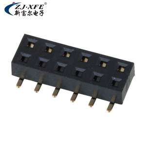 Conector Hembra Personalizado Tipo SMD de Una o Dos Filas, Paso de 2.0 mm, 0.5x0.15SQ, Pin Dorado con Soporte/Copa - Product Image 3