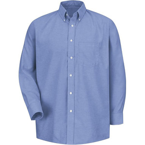 Camicie in stile classico da uomo in cotone <span class=keywords><strong>Oxford</strong></span> Slim Fit camicie di colore blu - Product Image 3