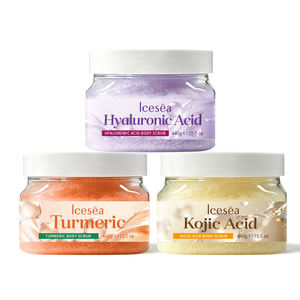 Exfoliante Corporal Icesea al por Mayor con Etiqueta Privada, 440g, Cúrcuma, Ácido Kójico, Ácido Hialurónico, Extractos de Plantas, Fragancia Fresca, Suave, OEM/ODM - Product Image 6