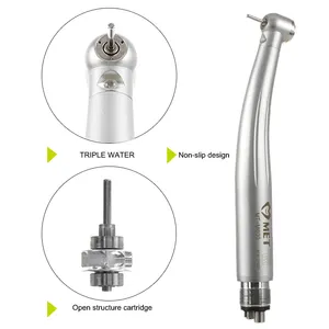 45 Degree 2 Holes 4 Holes 3 Way Water Spray Dental Handpiece Kit Dental Led Handpiece Low Speed Handpiece Kit Air Scaler Set