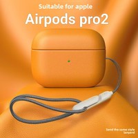 Étui de protection intégral en similicuir pour écouteurs sans fil AirPods Pro 2/3 et AirPods 1/2/3