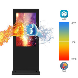 Monitor LCD Impermeabile IP66 per Alte Temperature, Display Android da 55 Pollici, Totem da Esterno con Supporto da Pavimento da 65 Pollici - Product Image 2