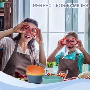 Customized Logo Natural Wheat Straw <strong>Bowl</strong> for Children Kid <strong>Cereal</strong> <strong>Bowl</strong> Reusable <strong>Set</strong> of 8Pcs Round Soup Salad <strong>Bowl</strong> - Product Image 4