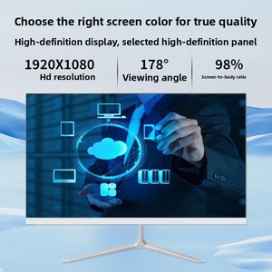 Ordinateur de bureau tout-en-un élégant de 21,5 pouces, processeur I3 I5 I7 3e-14e génération, FHD, <span class=keywords><strong>PC</strong></span> professionnel mince pour la productivité au bureau - Product Image 3