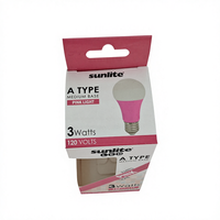 Boîte en carton pliable personnalisée, écologique et recyclable pour ampoules, emballage de lampe LED rose avec fenêtre, pour vente au détail suspendue