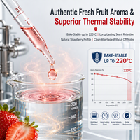 Arôme de fraise de qualité alimentaire liquide à haute concentration pour les boissons, la boulangerie, la crème glacée