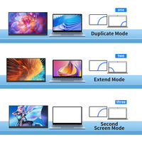 Monitor Portátil de 16 Pulgadas 2.5K 120Hz 2560x1600 QHD IPS 100% sRGB Tipo C, Extensor de Monitor para Juegos, MacBook y Teléfono