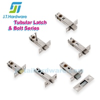 Loquet tubulaire de sécurité 60/70 mm, pêne dormant carré robuste pour porte intérieure