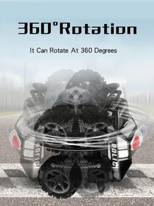 Voiture de police en plastique EPT en gros, rotative, à quatre roues motrices, véhicule tout-terrain à inertie, modèle de voiture jouet à friction - Product Image 4