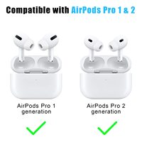 Embouts d'oreille de remplacement pour Apple AirPods Pro / Pro2 Embouts d'oreille-Petit, moyen et grand avec réduction du bruit
