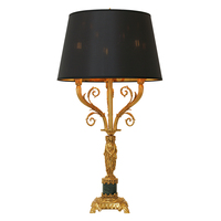 Lampes de table européennes françaises de style antique en laiton pour salon et chambre à coucher